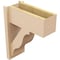 Ekena Millwork 7 1/2-in W x 16-in D x 20-in H Funston Block Rough Cedar Woodgrain TimberThane Outlooker, Primed Tan OUTUR075X16X20FST44RCPR - alternate 6